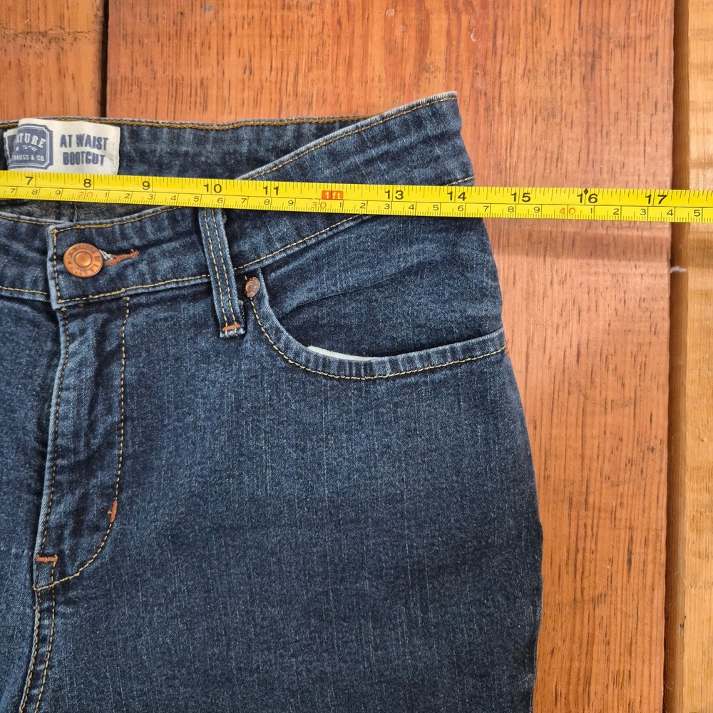 Signature by Levi Strauss & Co Womens Bootcut Jeans Dark Wash Size 10 Short - Picture 5 of 13